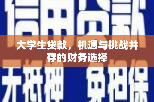 哈尔滨大学生贷款，机遇与挑战并存的财务选择