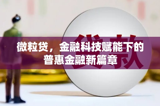 哈尔滨微粒贷，金融科技赋能下的普惠金融新篇章