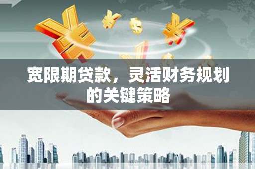 哈尔滨宽限期贷款，灵活财务规划的关键策略