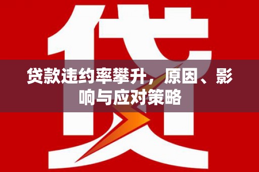 哈尔滨贷款违约率攀升，原因、影响与应对策略