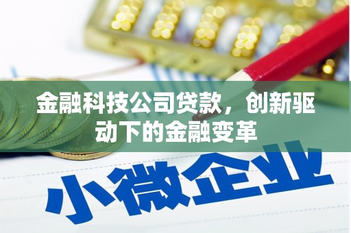 哈尔滨金融科技公司贷款，创新驱动下的金融变革