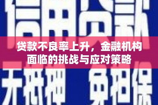 哈尔滨贷款不良率上升，金融机构面临的挑战与应对策略