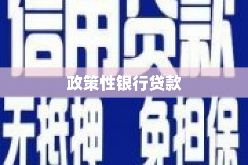 哈尔滨政策性银行贷款