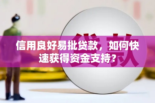 哈尔滨信用良好易批贷款，如何快速获得资金支持？
