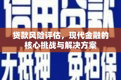 哈尔滨贷款风险评估，现代金融的核心挑战与解决方案