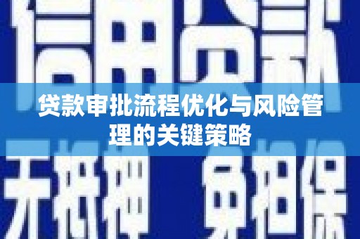 哈尔滨贷款审批流程优化与风险管理的关键策略