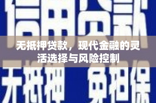 哈尔滨无抵押贷款，现代金融的灵活选择与风险控制