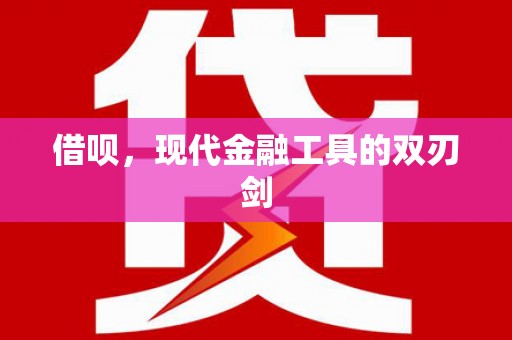 哈尔滨借呗，现代金融工具的双刃剑