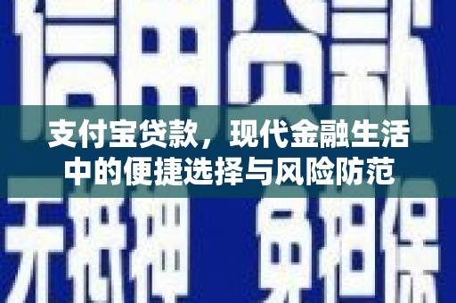 哈尔滨支付宝贷款，现代金融生活中的便捷选择与风险防范