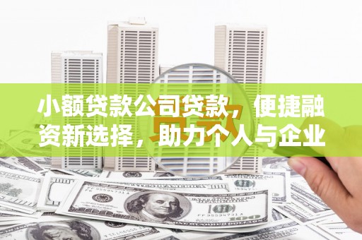 哈尔滨小额贷款公司贷款，便捷融资新选择，助力个人与企业成长