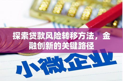 哈尔滨探索贷款风险转移方法，金融创新的关键路径