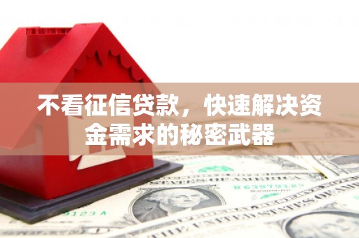 哈尔滨不看征信贷款，快速解决资金需求的秘密武器