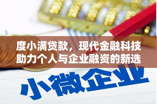 哈尔滨度小满贷款，现代金融科技助力个人与企业融资的新选择
