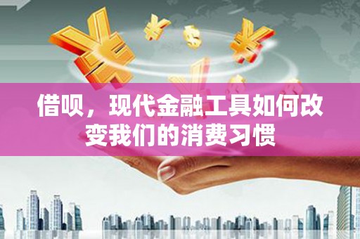 哈尔滨借呗，现代金融工具如何改变我们的消费习惯