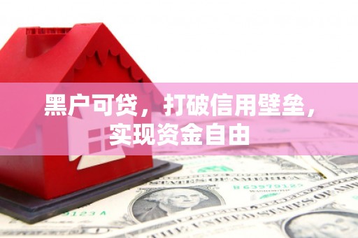 哈尔滨黑户可贷，打破信用壁垒，实现资金自由