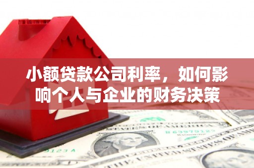 哈尔滨小额贷款公司利率，如何影响个人与企业的财务决策