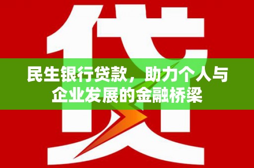 哈尔滨民生银行贷款，助力个人与企业发展的金融桥梁