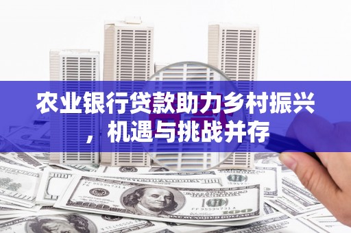 哈尔滨农业银行贷款助力乡村振兴，机遇与挑战并存