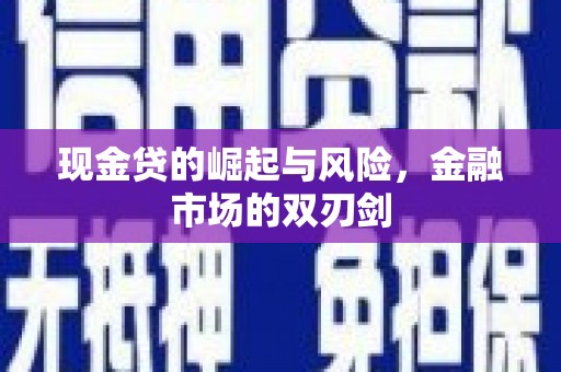 哈尔滨现金贷的崛起与风险，金融市场的双刃剑