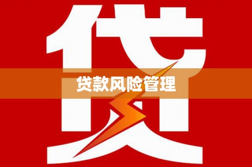 哈尔滨贷款风险管理