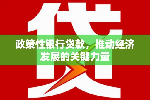 哈尔滨政策性银行贷款，推动经济发展的关键力量