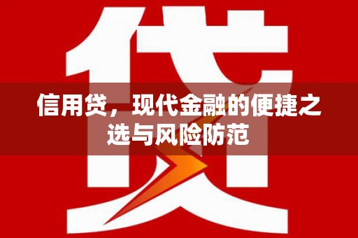 哈尔滨信用贷，现代金融的便捷之选与风险防范