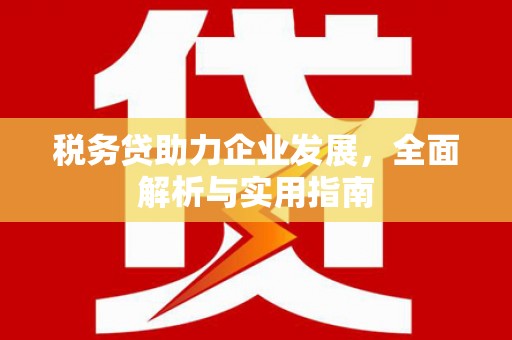 哈尔滨税务贷助力企业发展，全面解析与实用指南