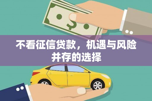 哈尔滨不看征信贷款，机遇与风险并存的选择