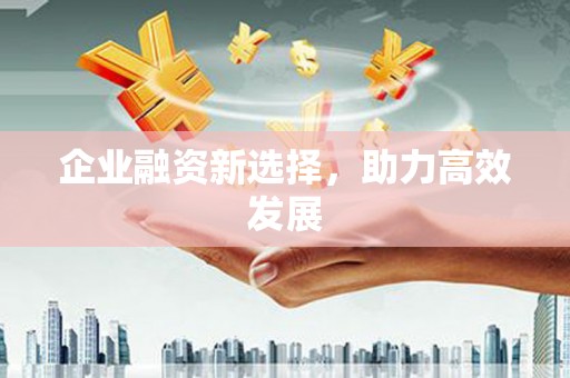 哈尔滨企业融资新选择，助力高效发展